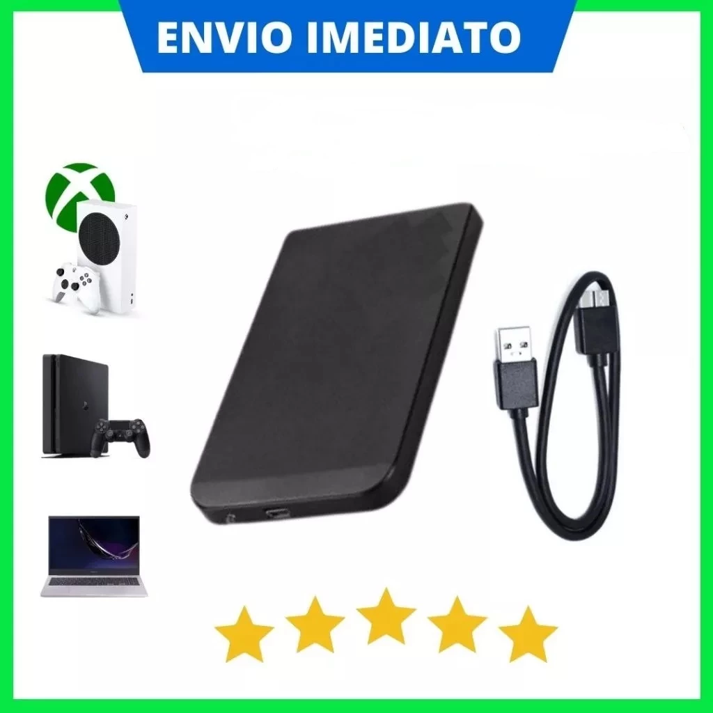 HD EXTERNO 500GB PARA NOTEBOOK XBOX PLAYSTATION